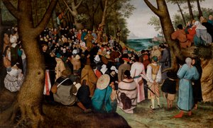 Sermón de San Juan Bautista de Pieter the Younger Brueghel