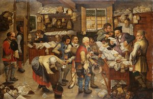 El pago del diezmo, 1619