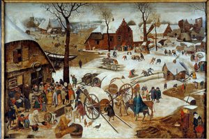 El pago del diezmo o el censo en Belén de Pieter the Younger Brueghel