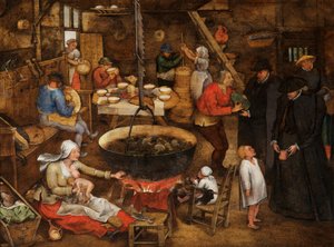 Visita a una granja de Pieter the Younger Brueghel