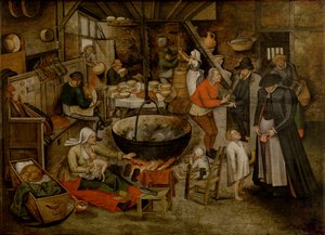 Visita a los campesinos (aceite) de Pieter the Younger Brueghel