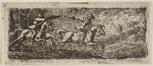Lucha entre dos jinetes de Pieter van Laer