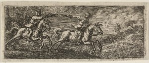 Lucha entre dos jinetes