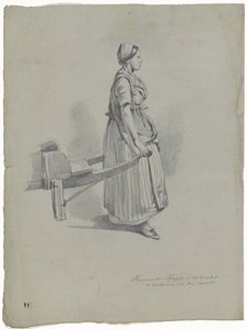Mujer tirando de un carro en Utrecht
Femme du Peuple à Utrecht (título en el objeto) de Pieter van Loon
