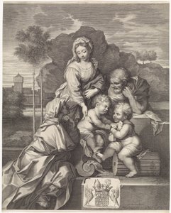 Sagrada Familia con Isabel y Juan el Bautista de Pieter van Schuppen