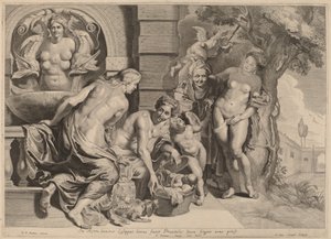 Erictonio en su cesta de Pieter van Sompel after Sir Peter Paul Rubens