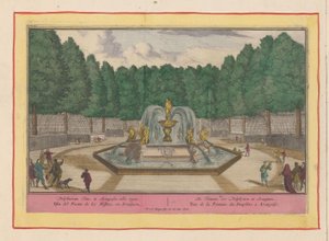 Fontein van de dolfijnen en Aranjuez De Fonteine ​​der Dolphynen, en Aranguez Teatro de España (...) (título de serie) de Pieter van den Berge
