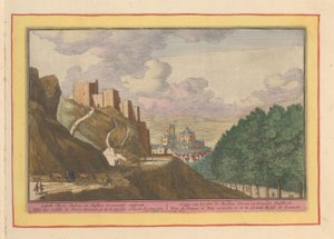Vista de la Alcazaba y la Catedral de Granada Gesigt del castillo de Rooden Tooren y Granades Hoofdkerk (título sobre el objeto) Theatrum Hispaniae (...) (título de serie)