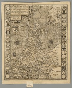 1596 Países Bajos Comitatus Kaerius de Pieter van den Keere