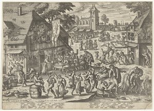 Fiesta de la Cofradía de San Sebastián de Pieter van der Borcht (I)
