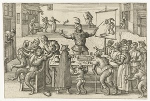 Curandero Juego de monos (título de la serie) de Pieter van der Borcht (I)