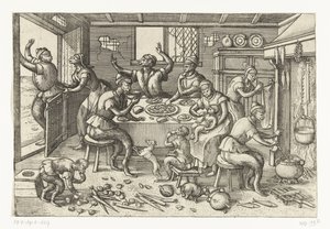 cocina flaca Juego de monos (título de la serie)