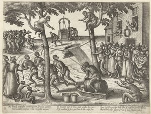 Tobbespel Apenspel (título de la serie) de Pieter van der Borcht (I)