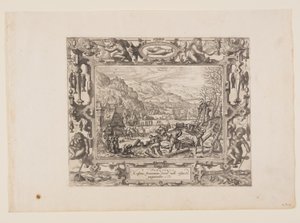 Febrero, de Los Doce Meses de Pieter van der Borcht