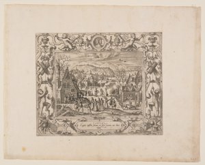 Enero, de Los Doce Meses de Pieter van der Borcht