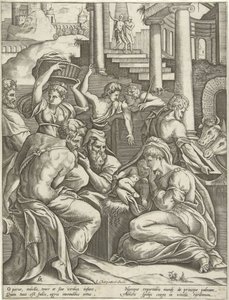 Adoración de los pastores de Pieter van der Heyden