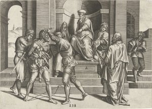 Encarcelamiento de Juan el Bautista de Pieter van der Heyden