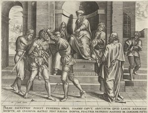 Encarcelamiento de Juan el Bautista de Pieter van der Heyden