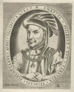 Retrato de Emanuel Philibert, duque de Saboya Retratos de gobernantes (título de la serie) de Pieter van der Heyden