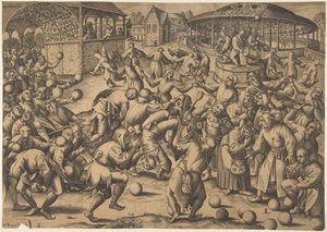 El festival de los locos, después de 1570 de Pieter van der Heyden