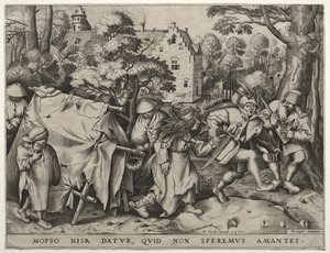 La boda de Mopsus y Nisa, 1570 de Pieter van der Heyden