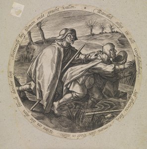 Los ciegos guiando a los ciegos de Pieter van der Heyden