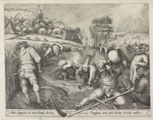 El verano Aestas (título sobre objeto) Las cuatro estaciones (título de la serie) de Pieter van der Heyden