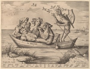 Die Blau Schuyte de Pieter van der Heyden after Hieronymus Bosch