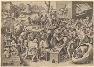 La bruja de Malleghem de Pieter van der Heyden after Pieter Bruegel the Elder