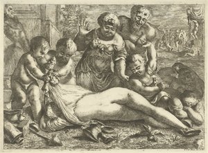 Una bacante borracha de Pieter van der Plas (II)