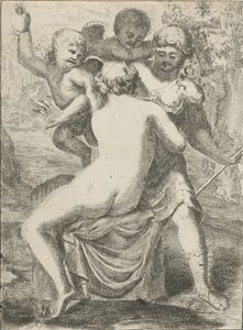 Júpiter seduce a Calisto de Pieter van der Plas (II)