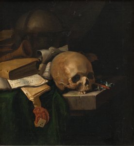 Bodegón de vanitas de Pieter van der Willigen