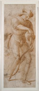 Un joven tensando su arco de Pietro (follower of) Perugino