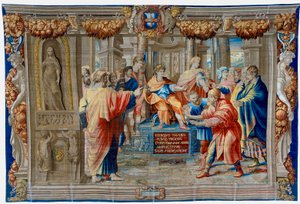 Tapiz del siglo XVII que representa la ceguera del hechicero Elima