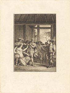 El Descubrimiento del Nuevo Mundo de Pietro Antonio Martini after Jean Michel Moreau