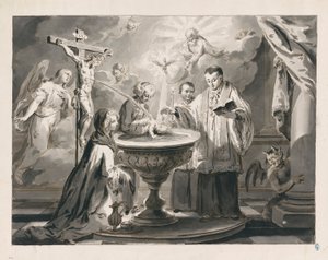 Bautismo de los siete sacramentos de Pietro Antonio Novelli