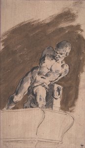 Prisionero desnudo encadenado, después de Pietro Tacca, 1729-1804 de Pietro Antonio Novelli