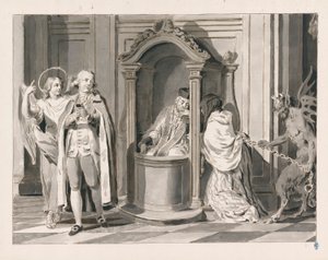 Confesión o Penitencia de Los Siete Sacramentos de Pietro Antonio Novelli