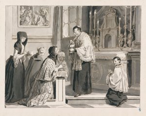 Sagrada Comunión o La Eucaristía de Los Siete Sacramentos