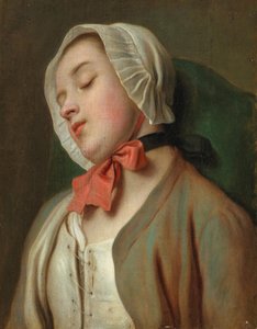 Joven mujer durmiendo