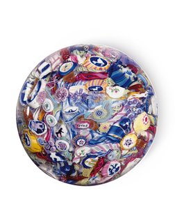Peso de millefiori revuelto, 1846