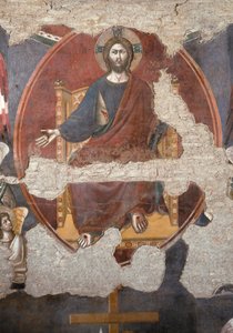 El Juicio Final: Cristo triunfante (detalle) de Pietro Cavallini