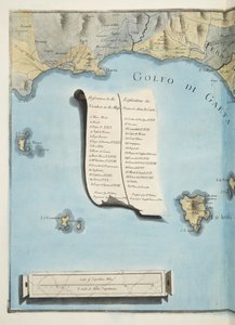 Mapa del Golfo de Gaeta de 