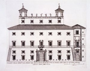 Palazzo Serenissima, Casa Medici, en la colina del Pincio, Roma, de 