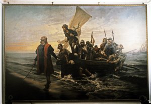 Desembarco de Colón en América. 1492. de Pietro Gabrini