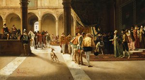 La llegada, 1882 de Pietro Gabrini