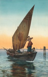El Gran Canal, Venecia, finales del siglo XIX-principios del siglo XX