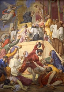 El milagro de San Nicolás de Tolentino durante la plaga de Córdoba, 1856-69 de Pietro Gagliardi