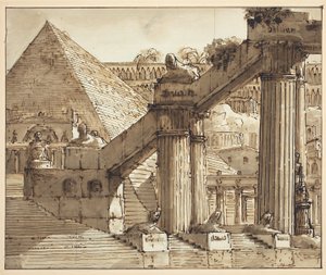 Diseño Escénico Egipcio de Pietro Gonzaga