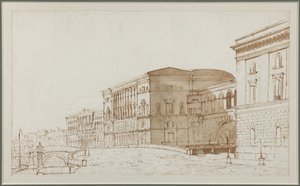 El Teatro del Hermitage en San Petersburgo de Pietro Gonzaga